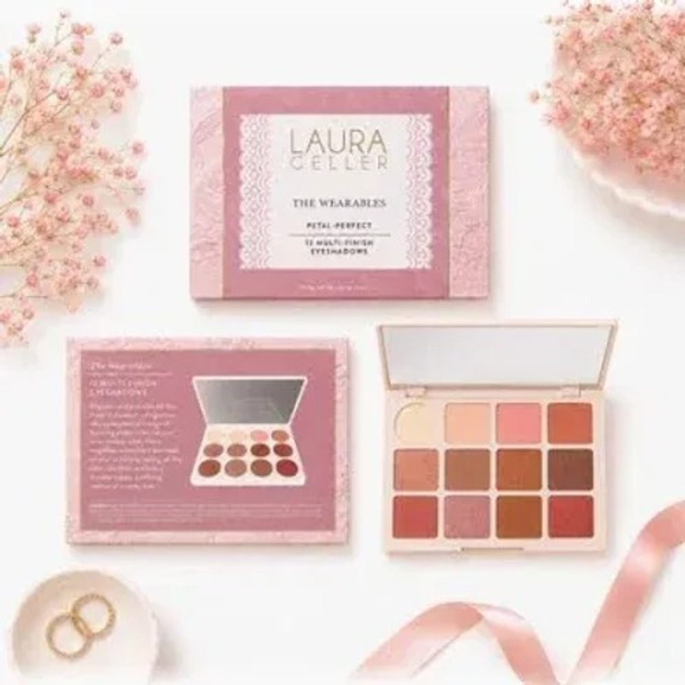 MSRP $45 Laura Gellar The Wearables Petal Perfect Eyeshadow Palette NIB